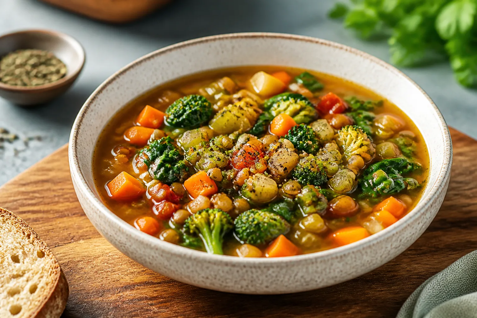 High Protein Vegetable Soup – Hearty, Simple, and Satisfying