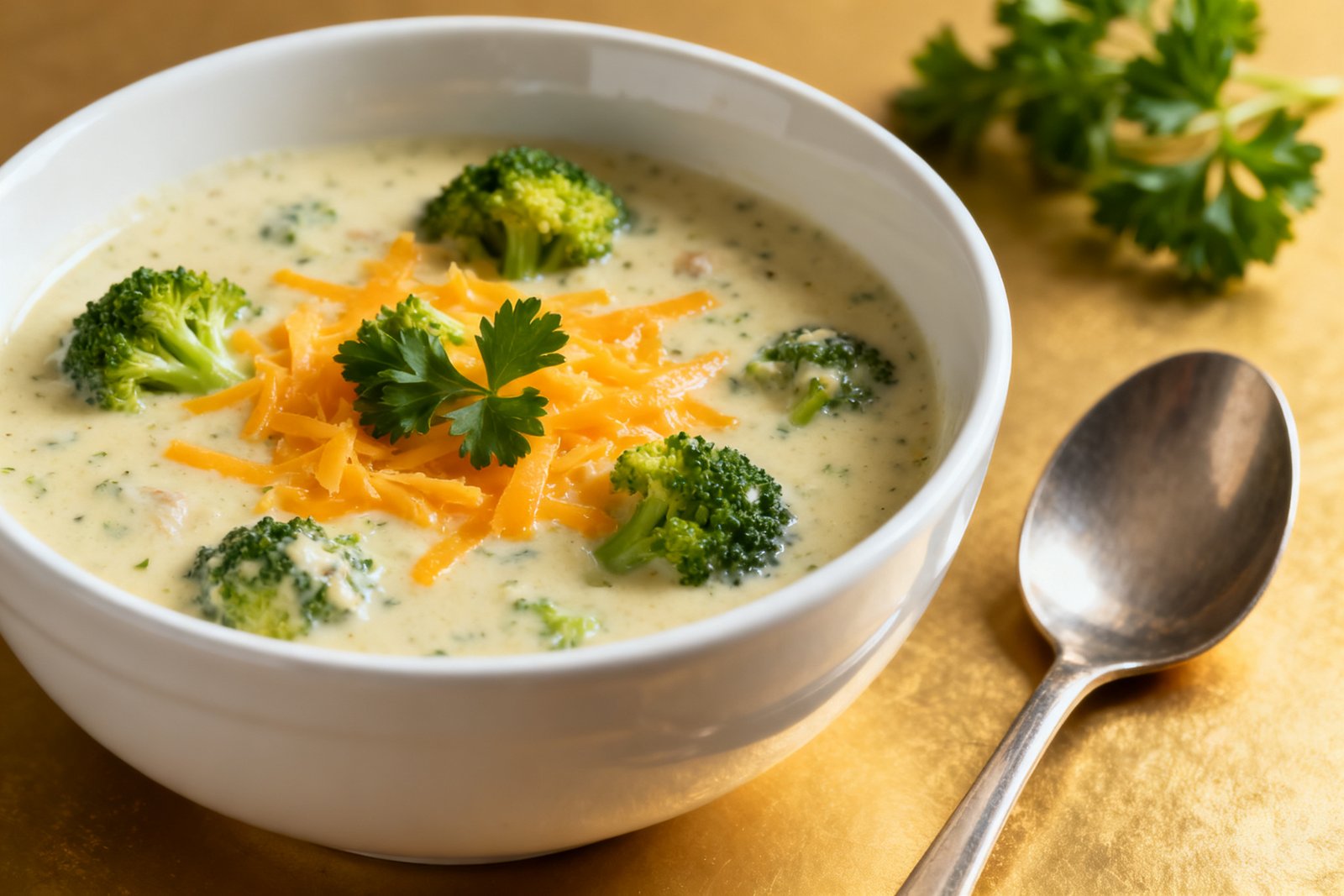 High Protein Broccoli Cheddar Soup – Creamy, Cozy, and Satisfying