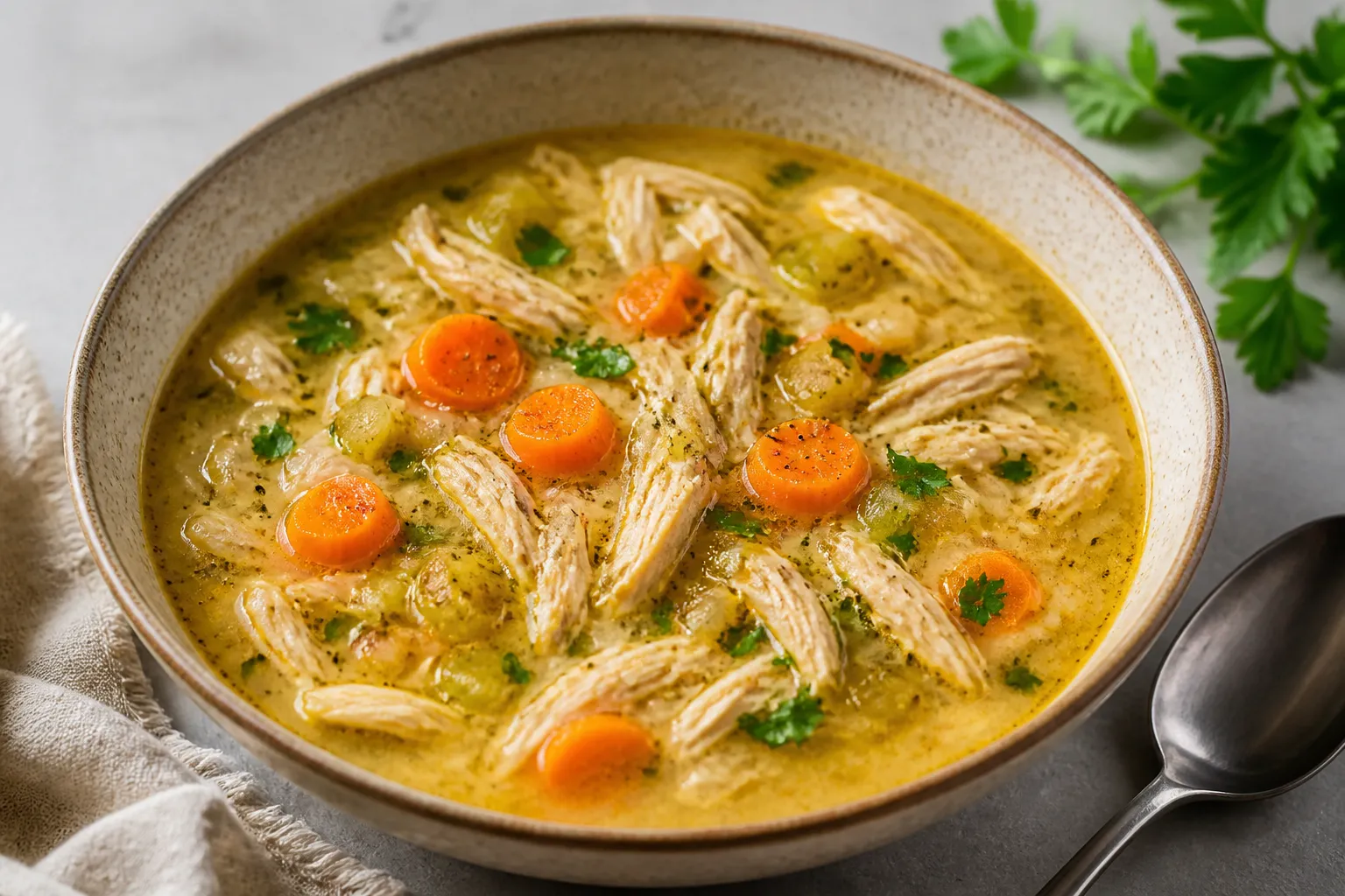 High Protein Chicken Soup – Cozy, Hearty, and Satisfying